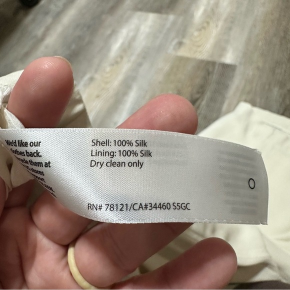 Eileen Fisher | Silk Bone System Georgette Cropped Pant XLarge - Picture 8 of 8